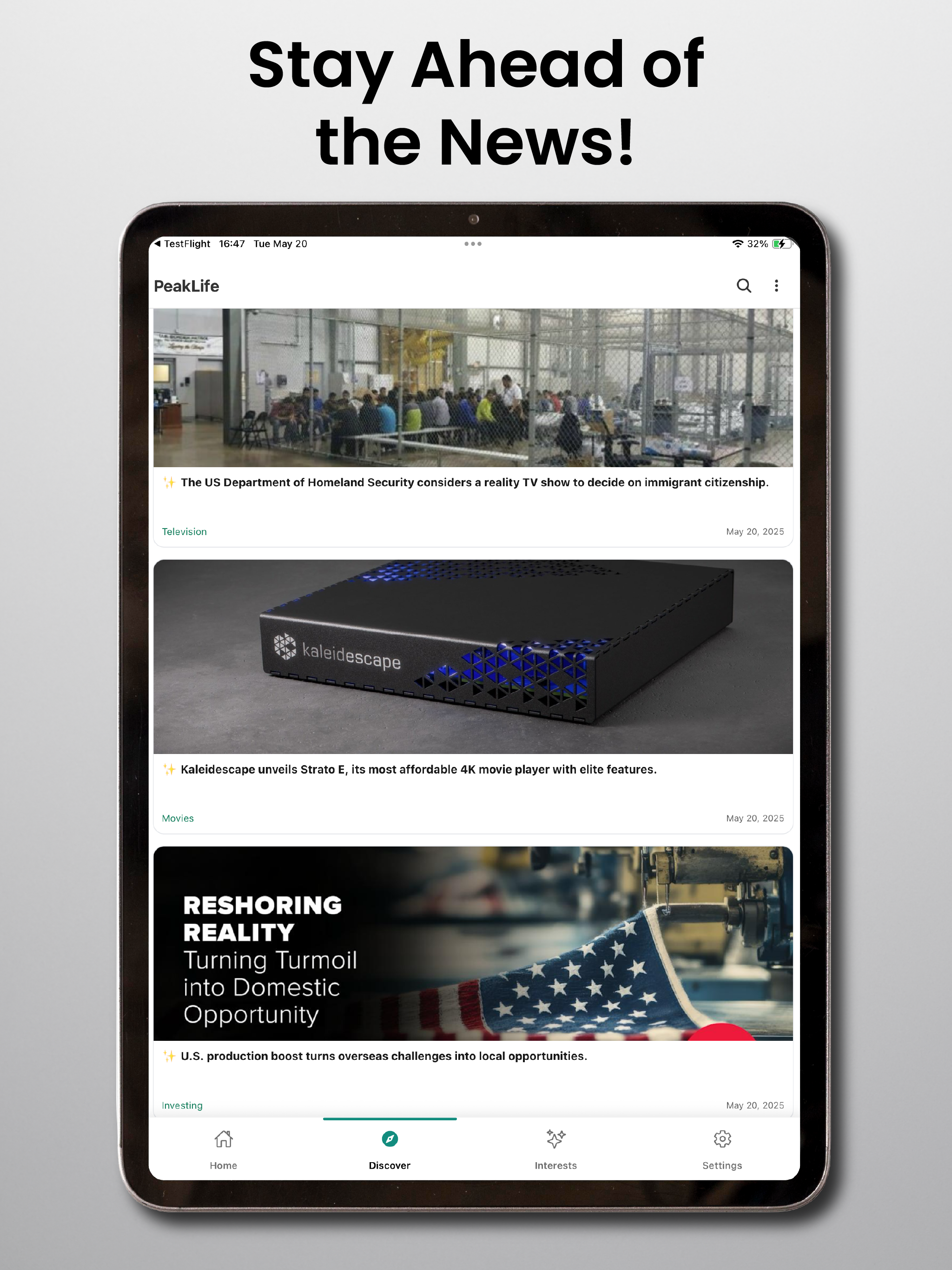 PeakLife AI: Smart News Bites