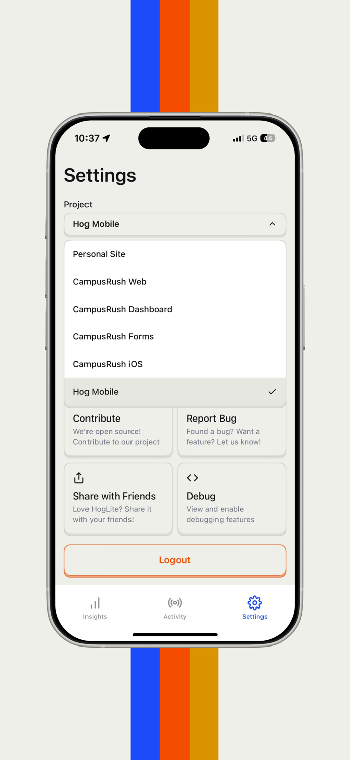 HogLite — PostHog Mobile App