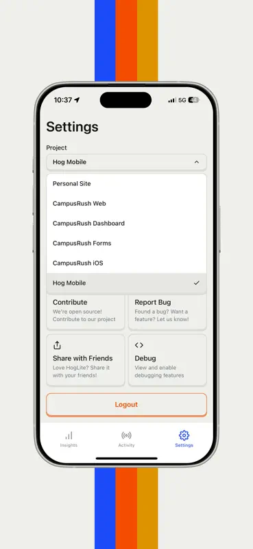 HogLite — PostHog Mobile App screenshot 10 of 10