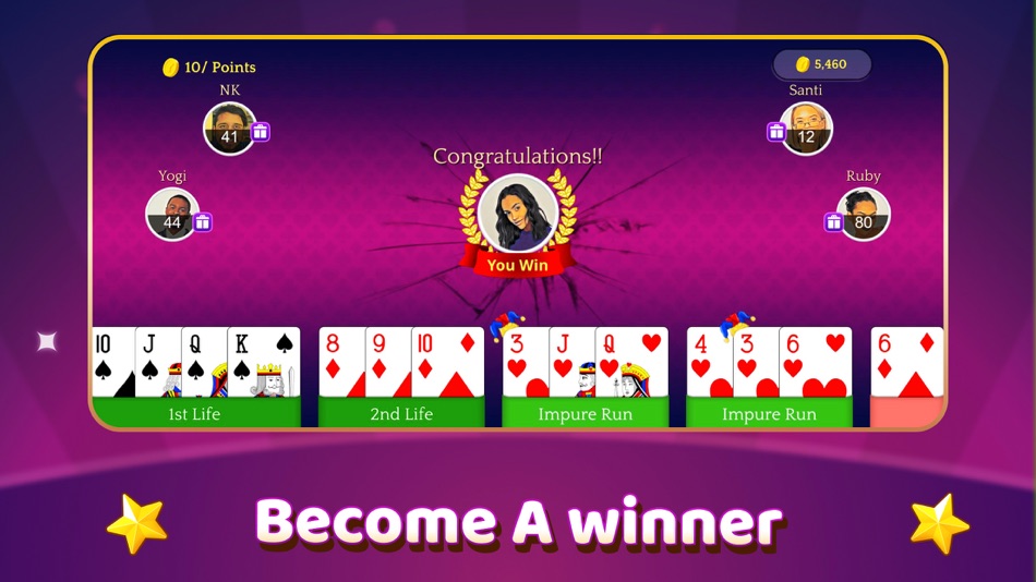 #8. Rummy - Offline Card Game (iOS) 由: Yarsa Labs