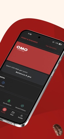OMO Coffee iPhone screenshot