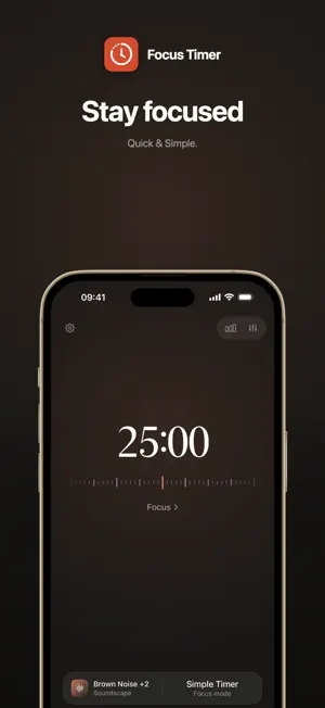 Focus Timer: Work & Study screenshot 1