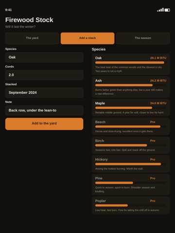 Firewood Stock iPad screenshot