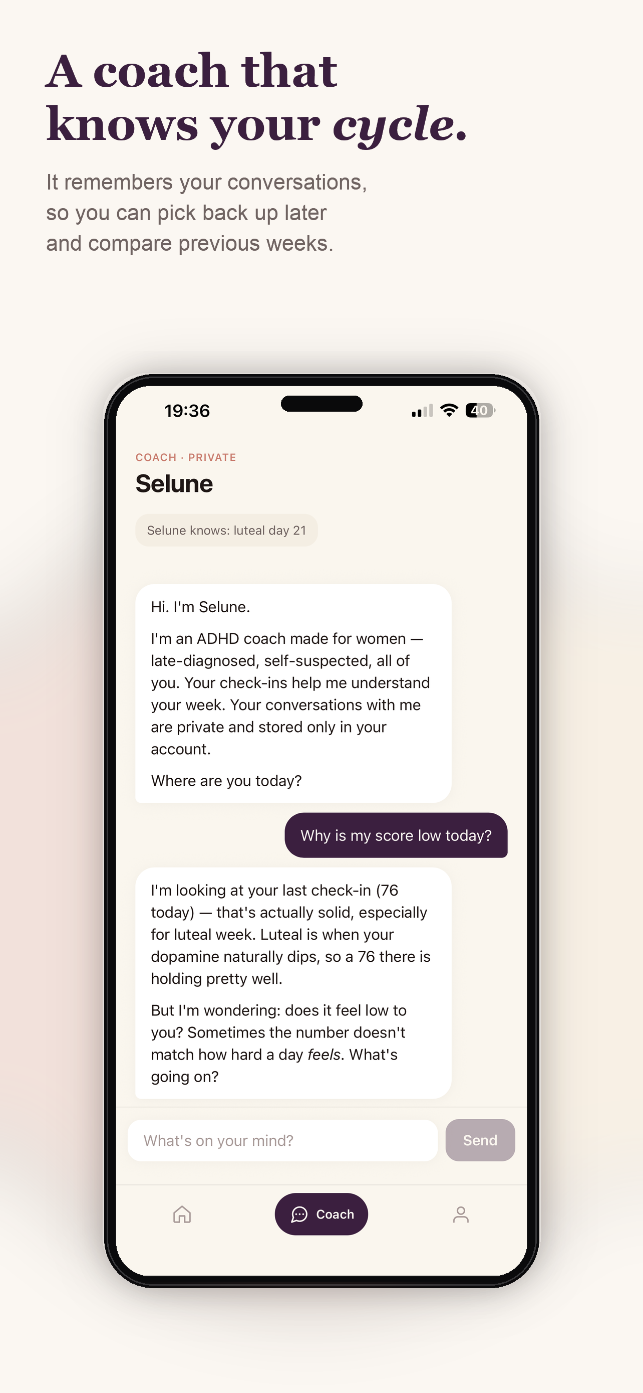 Selune: ADHD App for Women screenshot 3
