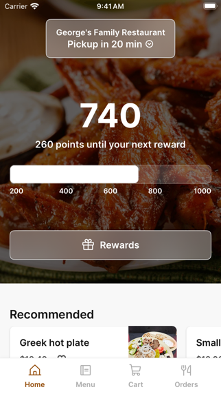George's Family Restaurant app screenshot