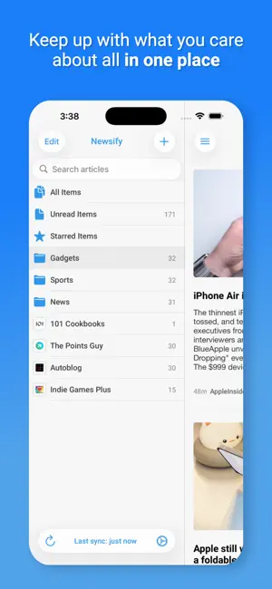 Newsify: RSS Reader iPhone screenshot 5