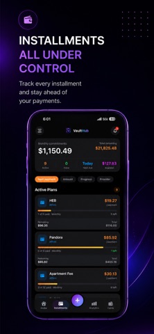 Expense Tracker App: VaultHub Screenshot 5 of 7
