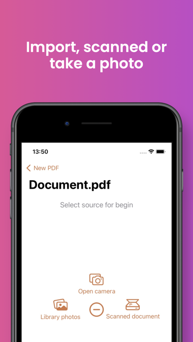Convert Scanner to PDF Screenshot