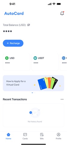 AutoCard - Crypto as Fiat iPhone screenshot
