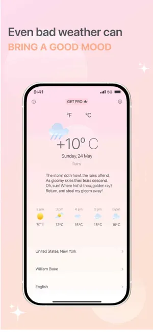 Weather & Poetry Widget screenshot 1