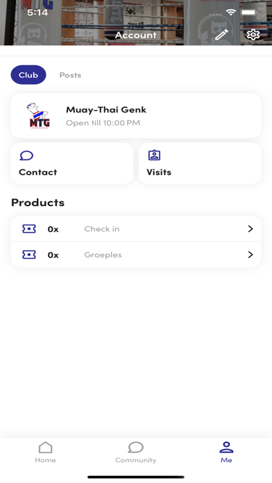 Muay-Thai Genk app screenshot