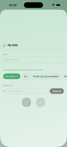 Min Handleliste screenshot