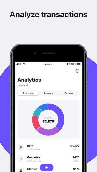 Screenshot #1 pour Budget Hound: Expense tracker