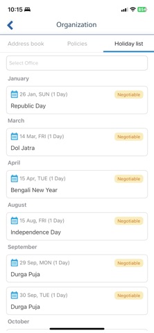 Farvision Employee Hub screenshot