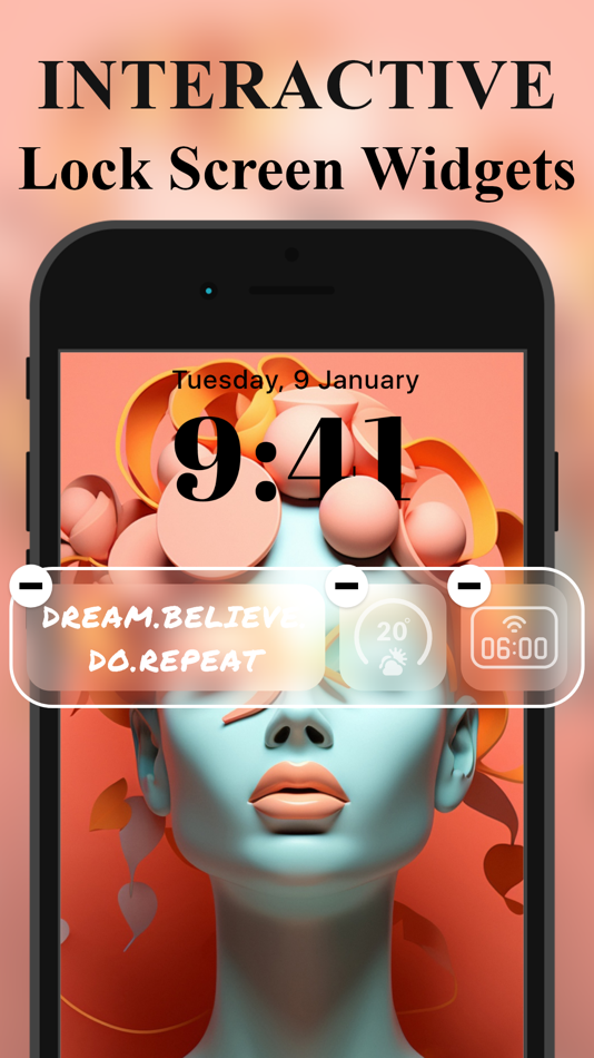 #1. Photo Widget - Aesthetic basic (iOS) 由: 25 Degrees Apps LLC