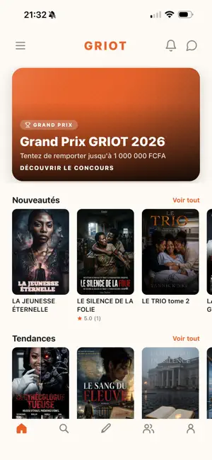 GRIOT — Littérature africaine screenshot 1