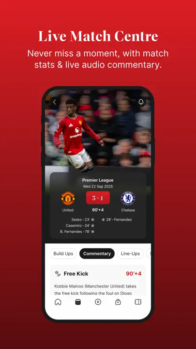 Manchester United Official App iPhone-skjermbilde 5