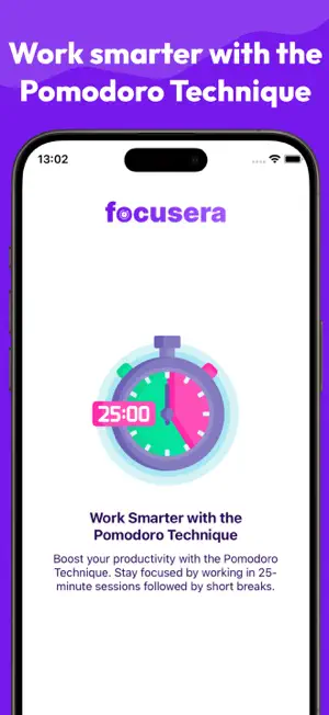 Pomodoro Timer - Focusera screenshot 4