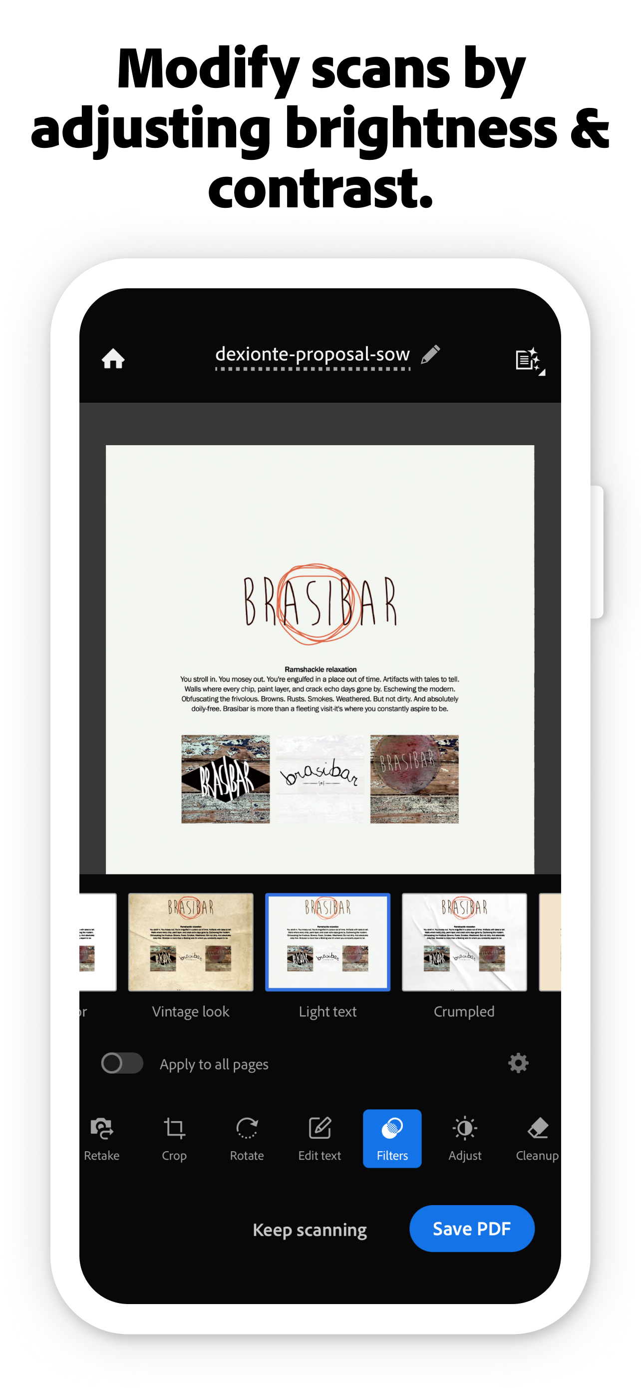 Adobe Scan: PDF & OCR Scanner