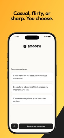 Smooth - AI Texting & Replies iPhone screenshot
