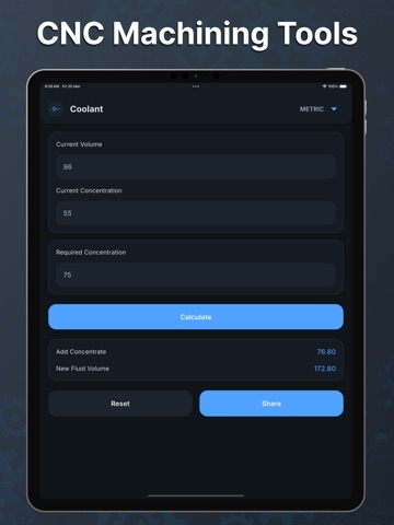 CNC Machining Toolkit iPad screenshot