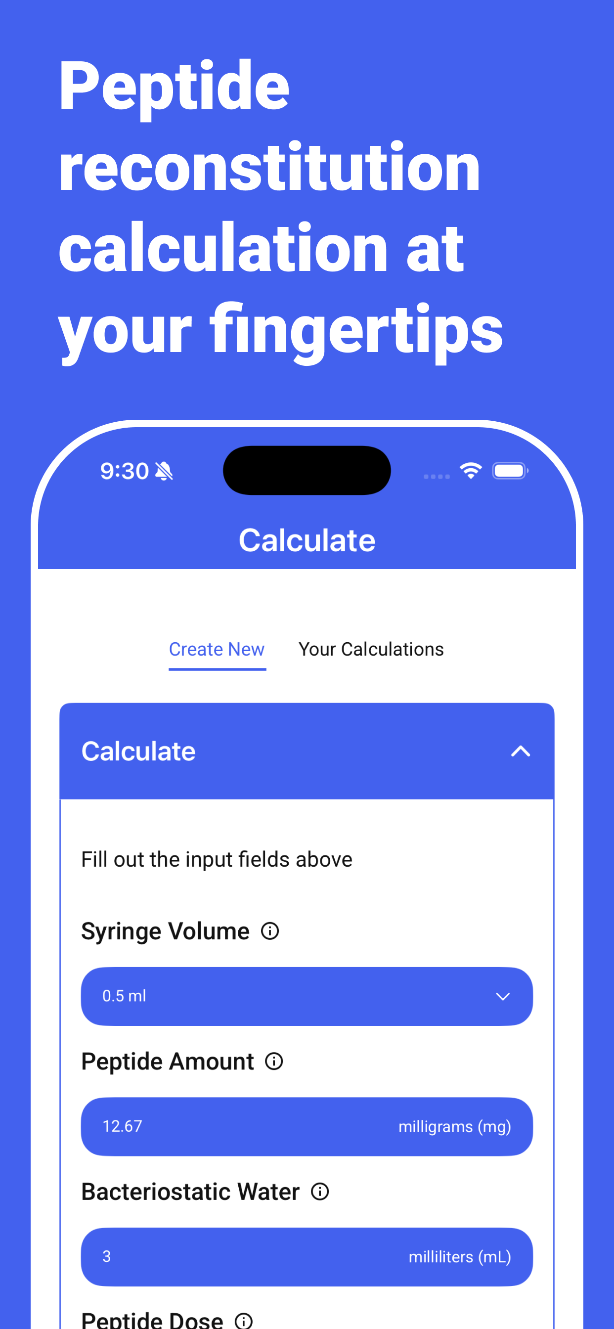 PepCal: Peptide Calculator