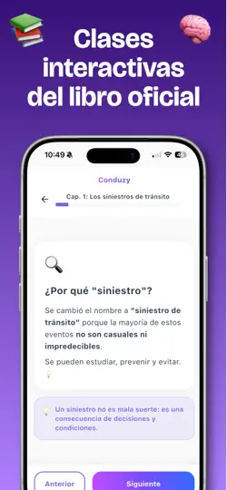 Captura de pantalla de Conduzy: Teórico De Conducir en iPhone 5