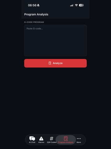 CNC Assistant AI iPad screenshot