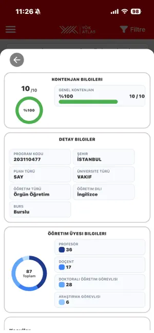 YÖK Atlas iPhone screenshot 2