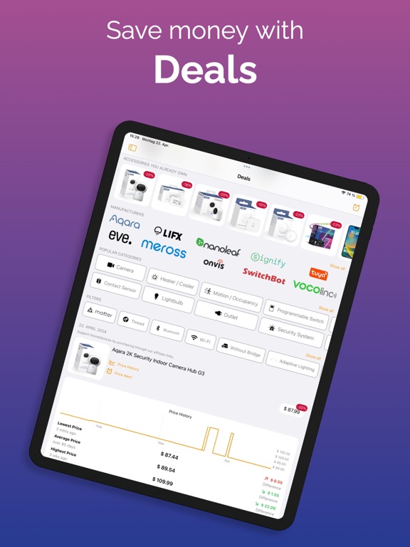HomeDevices for HomeKit iPad screenshot 6 - Lifestyle app