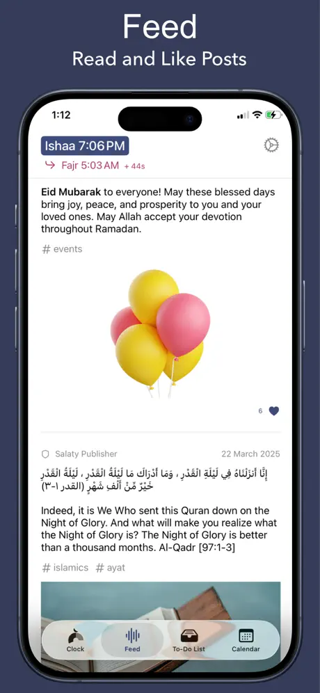 Salaty: Prayer Times App 礼拜时间管理应用截图