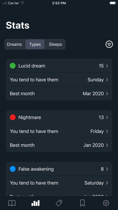Dreams: Your dream journal Screenshot
