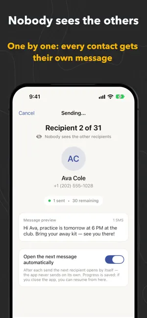 Group SMS: Mass Text Sender screenshot 3