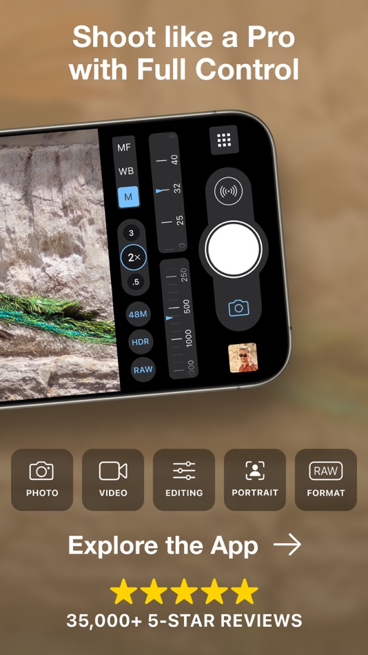 #3. ProCamera. Professional Camera (iOS) Podle: Cocologics
