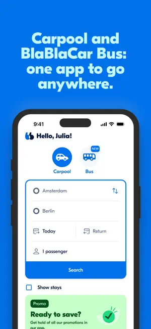 BlaBlaCar: Carpooling and Bus screenshot 1