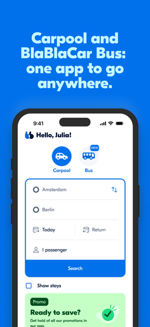 BlaBlaCar: Carpooling and Bus Screenshot