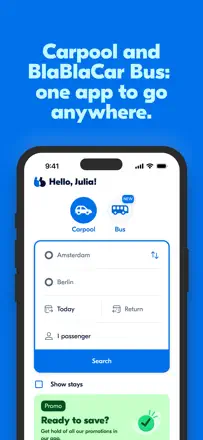 BlaBlaCarのスクリーンショット（1/5）
