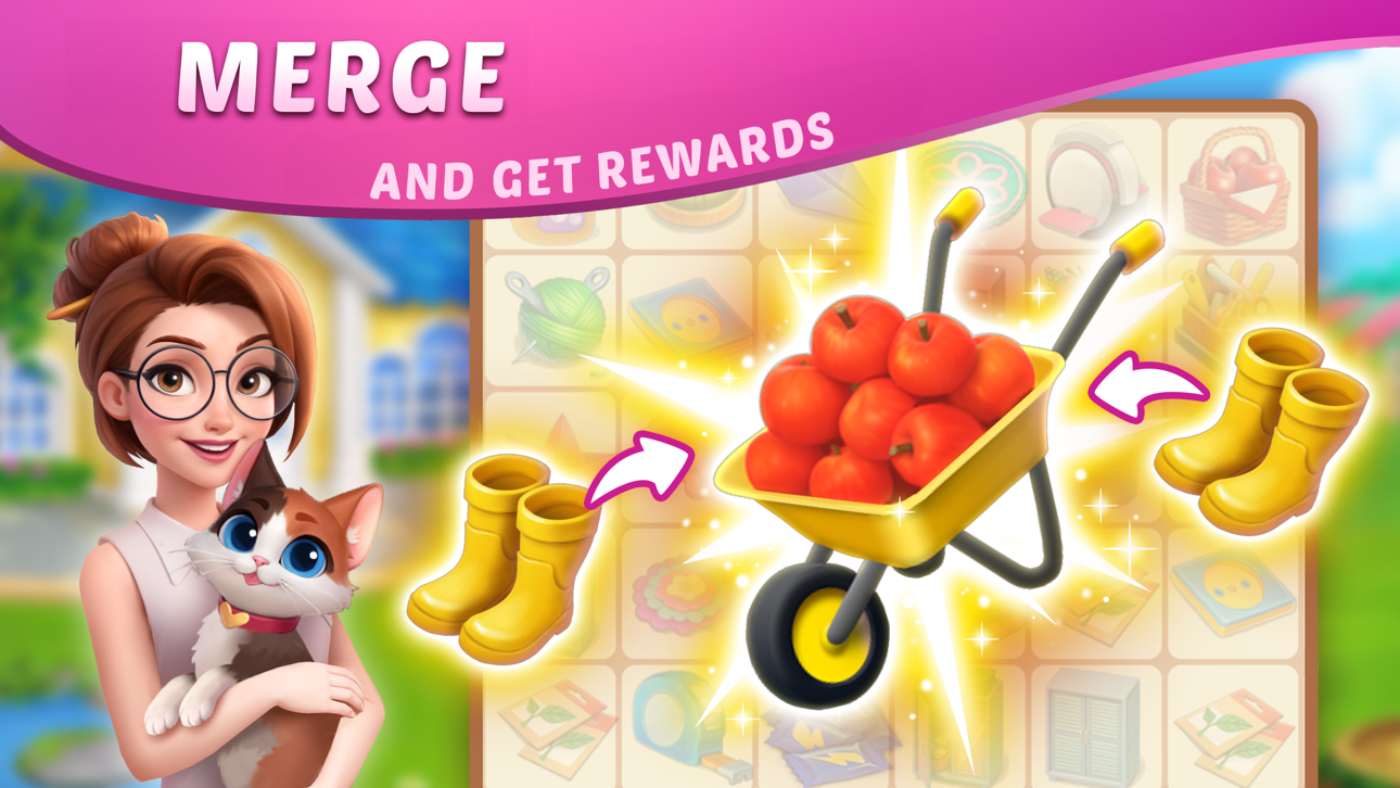 DesignVille: Merge & Design iOS Mod IPA screenshot 8 - iOS game interface