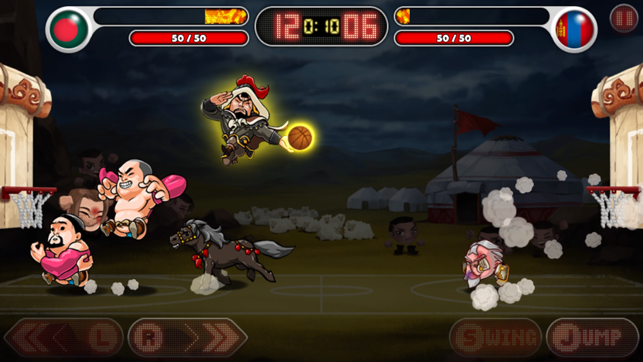 Head Basketball iOS Mod IPA screenshot 1 - iOS game interface