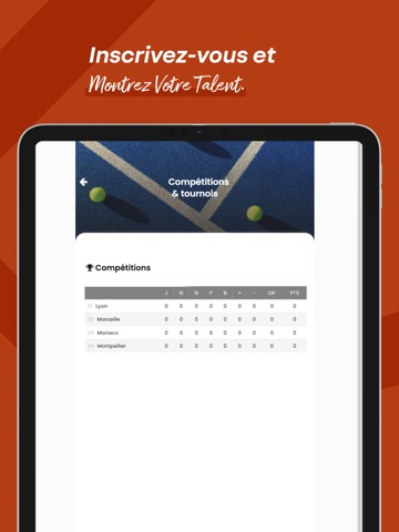 A PADEL iPad screenshot