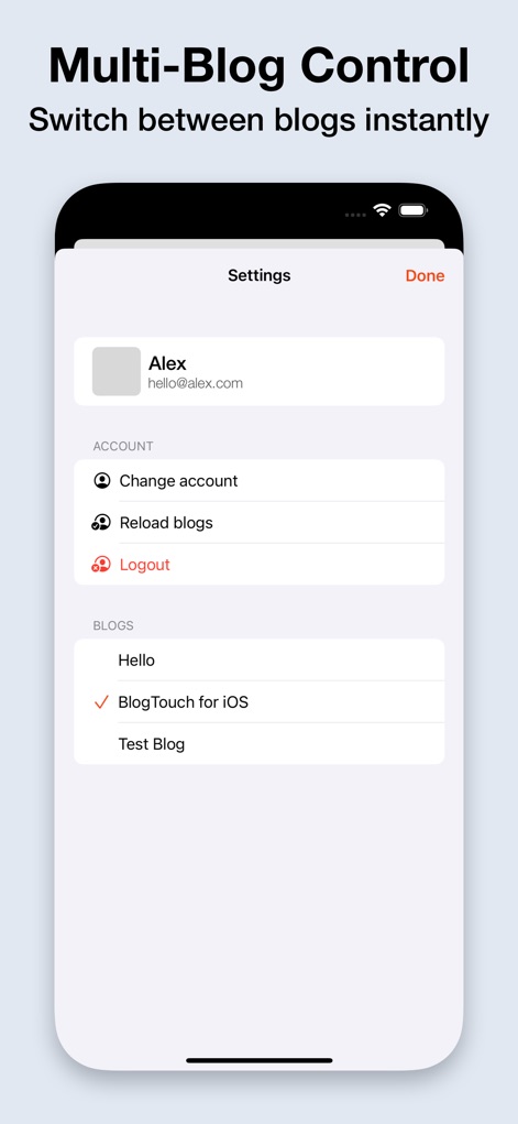 BlogTouch for Blogspot Blogger - Social Networking App | MWM