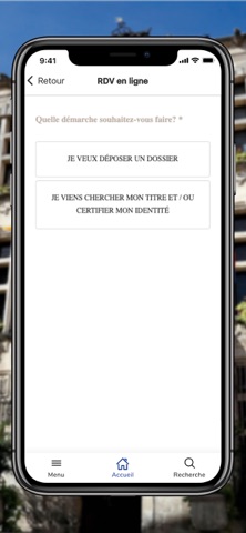 Tarascon mon application screenshot