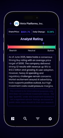 quantify | Trading Strategies screenshot