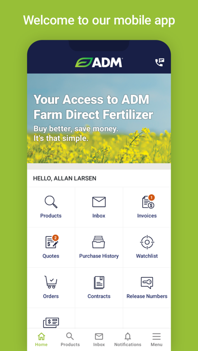 ADM Fertilizer Canada Screenshot