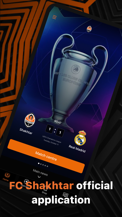 FC Shakhtar iPhone screenshot 1 - Sports app