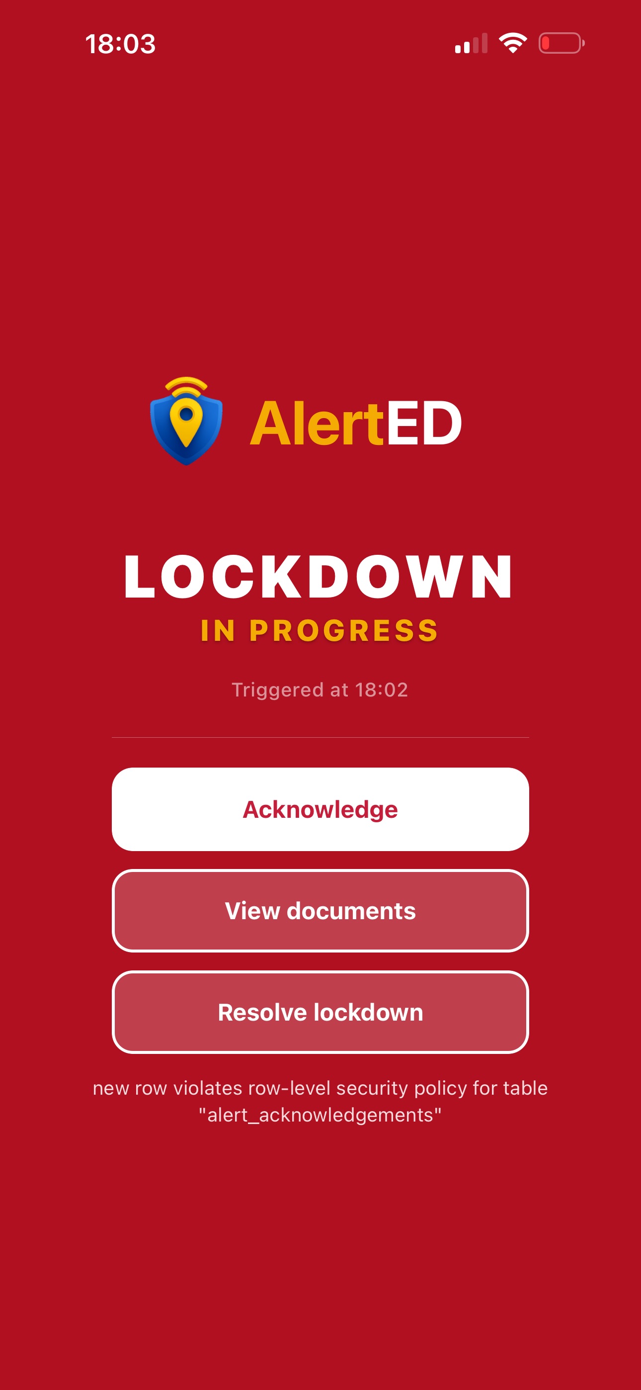 Screenshot 2 of AlertED!