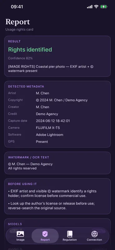 My Image Rights screenshot 2 of 3