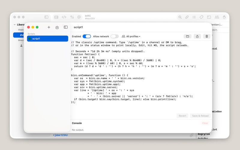 bIRC Screenshot 3
