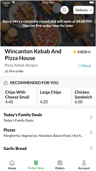 Wincanton Kebab & Pizza House Screenshot
