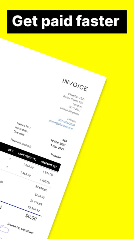 Freebie Invoice Maker screenshot 3 of 7
